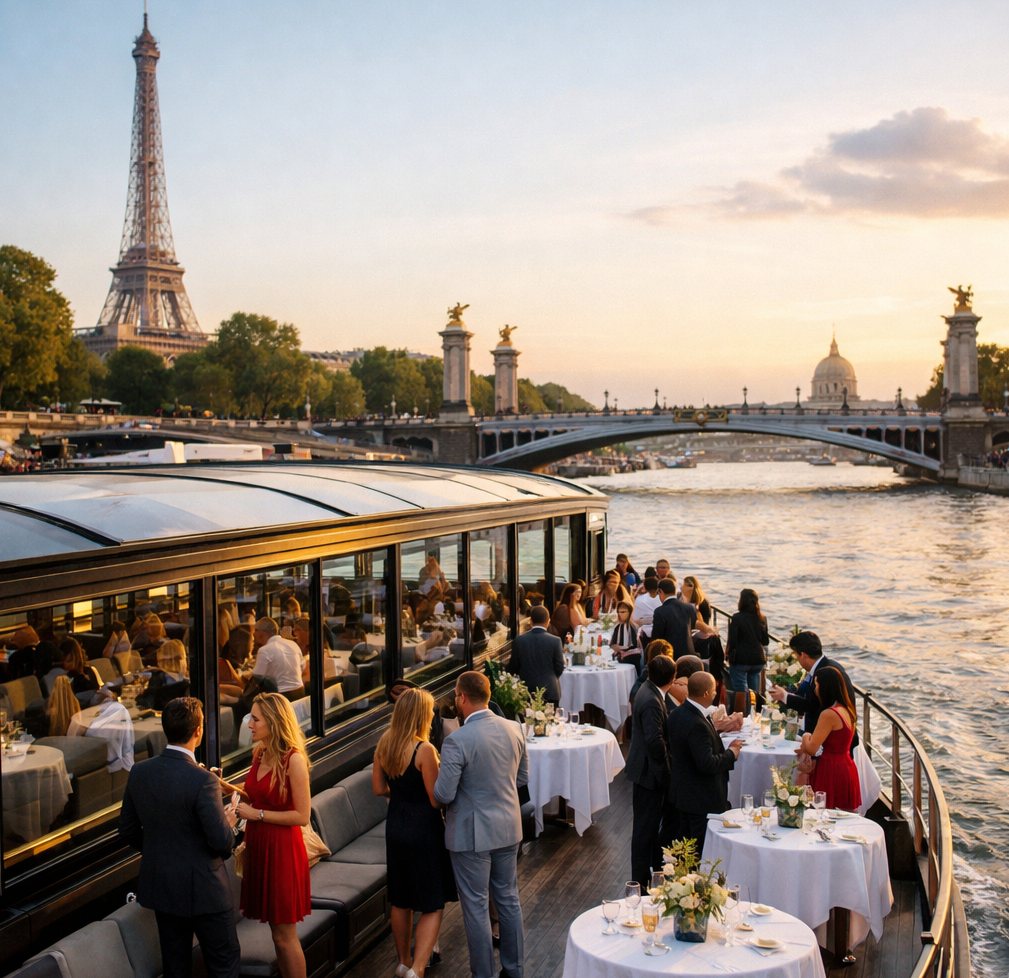 Embarquez pour une réception inoubliable sur la Seine à Paris